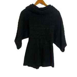 Majora black cowl‎ neck sweater. Size small